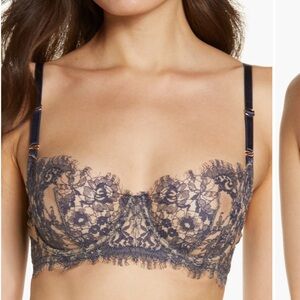 🌼 TWO Skarlett Blue Lace Underwire Bras - Navy and Light Blue